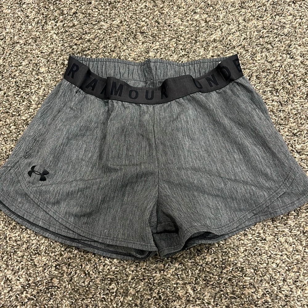 Gray Under Armour Athletic Shorts